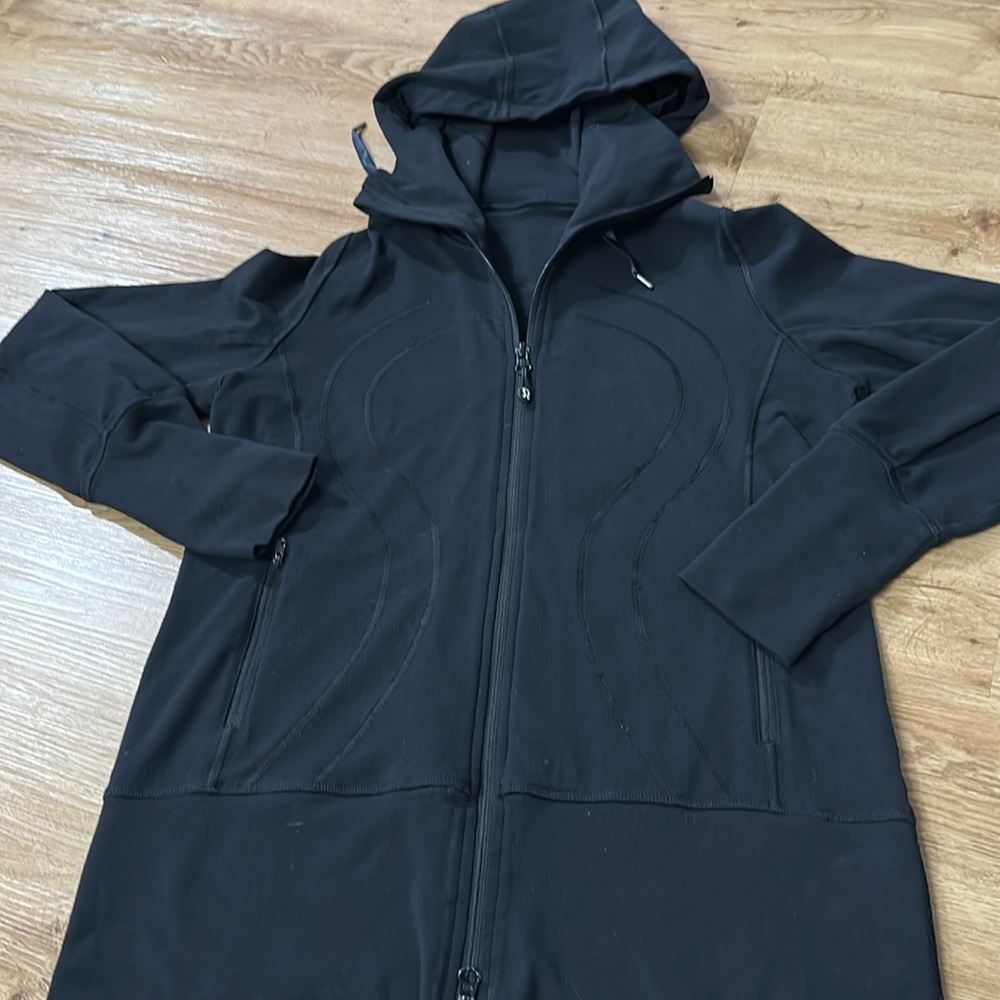 lululemon athletica Black Full-Zip Hooded Sweatshirt